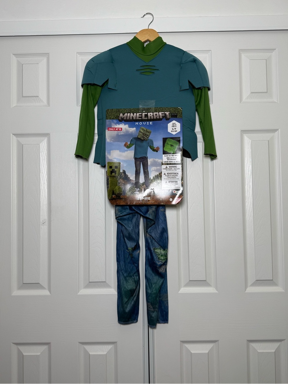 Minecraft Creeper Costume for Kids in Green by